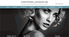 Desktop Screenshot of christopherdavidsonmd.com